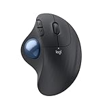 Logitech ERGO M575S kabellose Trackball-Maus, kabellose ergonomische Maus...