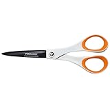 Fiskars Antihaft-Universalschere, Länge: 18 cm, Für Rechts- und...