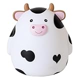 minkissy Niedliche Spardose Kuh aus Robustem Vinyl Mittlere Cartoon Stil...