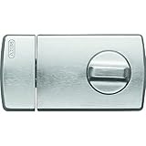 ABUS Tür-Zusatzschloss 2110 - Tür-Zusatzsicherung mit Drehknauf innen und...