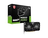 MSI GeForce RTX 4060 Ventus 2X Black 8G OC Grafikkarte -NVIDIA RTX 4060, 8...