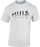 Fahrrad T-Shirt Herren : Bike Evolution - Sport Tshirts Herren - Rennrad...