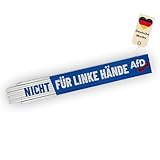 FlagShipper AfD Zollstock aus Holz – 2 Meter Gliedermaßstab Zollstock...