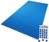 VOUNOT® Poolabdeckung Rechteckig 4x9m, Pool Abdeckplane PE 160g/m²,...