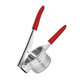 Toyvian Manuelle Obstpresse Rot mit Rutschfestem Boden Edelstahl Saftpresse...