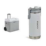 IGLOO IE42 AC/DC elektrische Kühlbox mit Telekop-Griff und Rollen, 42L...