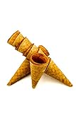 PJaspert Eiswaffeln | Eishörnchen - 'Mini Cone' 60xØ27mm mit Rand (64...