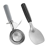 2-teiliges professionelles Eislöffel-Set, Obststampflöffel, Bagger mit...