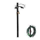 Relaxdays Garten Zapfstelle mit Schlauchhalter, 2X 3/4' Anschlüsse, für...