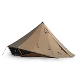 OneTigris Gastropod Tipi Zelt 3-6 Personen 4 Jahreszeiten Zelt mit Ofenloch...
