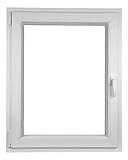 ALUCON Fenster 800x900 mm – Kunststofffenster 80x90 cm – Flügelfenster...