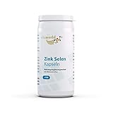 vitaworld Zink Selen15 mg reines Zink und 100 µg Selen pro Kapsel, Vegan,...