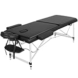 Yaheetech Mobile Massageliege 70 cm Breit Alu Massagetisch...