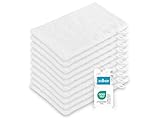 ZOLLNER 10er Set Waschhandschuhe in 16x21 cm - saugstarke und Flauschige...