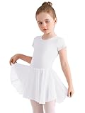Eisnnu Kinder Ballettkleidung Mädchen Baumwolle Kurzarm Tanzkleid mädchen...