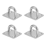 YUGUOLAN 4 Stück Augplatte Edelstahl, Augplatte Mit öse, Zurrösen...
