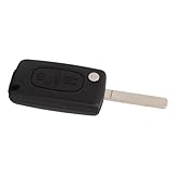 Haofy Langlebige 2 -Taste -Flip Remote Key Shell Black Fit für 107 207 307...