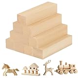 Schnitzholz Linde - 10er Pack Holzklötzchen, Weiches Lindenholz zum...