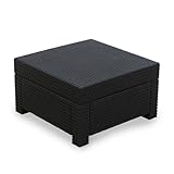 Keter - Lounge Gartentisch Provence in Anthrazit 58x58 cm I Stilvoller...