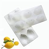 DUBENS 6 Cavity 3D Zitrone Form Frucht Silikon Form Brownies Kuchen Mousse...