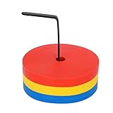 aleawol 24er Set Markierungsscheiben, 15cm Markierungshütchen Fussball...