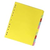 SOIMISS 12 Stück Teiliges Farbiges Register mit Löchern Beschreibbare...