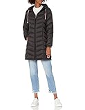 Tommy Hilfiger Damen Mittellange Pufferjacke – Daunenjacke mit Kapuze und...