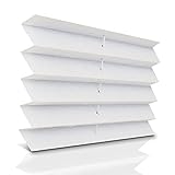 Plissee ohne Bohren Plissees Klemmfix Weiß 40x130cm, Plisseerollo...