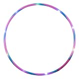 alldoro 63013 Hoop Fun Ø 60 cm, Hoopreifen mit 9 LEDs, Hula Reifen für...