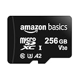 Amazon Basics MicroSDXC, 256 GB, mit SD Adapter, A2, U3,...