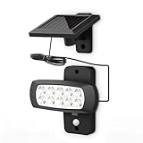 B.K.Licht - Aussenlampe mit Bewegungsmelder, Solarpanel, schwenkbar,...