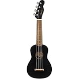 Fender Venedig Sopran-Ukulele, Schwarz