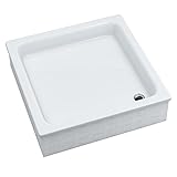 Sellon24® Duschwanne mit Träger Sanitäracryl Acryl Weiß Stabil...