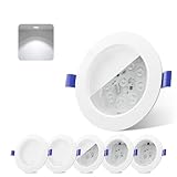 novapollo LED Einbaustrahler Flach, LED Spot 9W 720LM, Einbauleuchten...