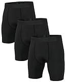 Niksa 3er Pack Herren Kompressionsshorts,Schnelltrocknendes Baselayer...