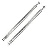 AQSQWQ 2 Stück Radio Antennen 7 Abschnitte Teleskopantenne Antenne 76cm...