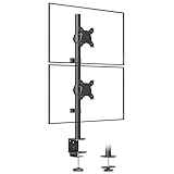 BONTEC Vertikale Monitor Halterung 2 Monitore Für 2 Monitore Übereinander...
