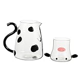 PEPLAYTAL 1Satz Kuhförmiger Wasserkrug aus Mikrowellengeeignet für Milch...