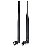 Nelawya RP-SMA WLAN-Antenne 6 dBi Dualband 2,4 GHz 5,8 GHz MIMO-Antenne...