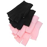 Angoily 2 Paar Feuchtigkeitsspendende Gel Halbfingerhandschuhe aus...