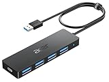 acer USB 3.0 HUB mit USB-C-Stromversorgung, Ultra Slim Multiport Hub 4...