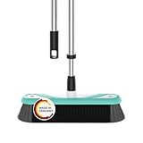Rival Besen mit umlaufender Gummierung & Teleskopstiel türkis – Besen &...
