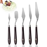5 Stück Streichpalette Set, Torten Spachtel Back Set, Edelstahl...