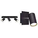 Trio Leuchten Deckenleuchte Marley 802400332, Metall Schwarz matt,...
