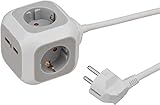 Brennenstuhl Alea-Power USB-Charger Steckdosenblock/Steckdosenwürfel...