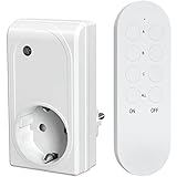 SURNICE Funkschalt-Set, funksteckdosen mit fernbedienung innen, Plug &...