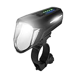 FISCHER Fahrrad LED-Frontlicht 110 Lux, mit Sensormodus,...