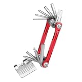 BRIGHTFUFU Fahrrad Reparaturset Faltbares Multifunktionswerkzeug aus...
