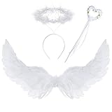 Engelsflügel Weiß Angel Wings Enge Kostüm Engelsflügel Kostüm mit...