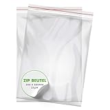 V1 TRADE Zip Beutel Set 100 Stück 200 x 300 mm - Baggys - Robuste...